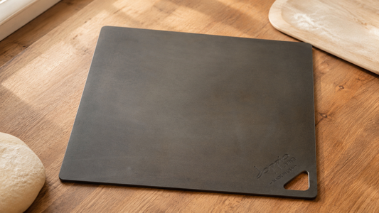 Meet the Doppio Living Lightweight Pizza Steel, Pre-Seasoned and Made in USA