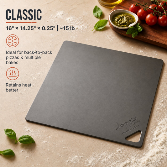 The classic pizza steel | 16inch x 14.25inch x 0.25inch | 15lb