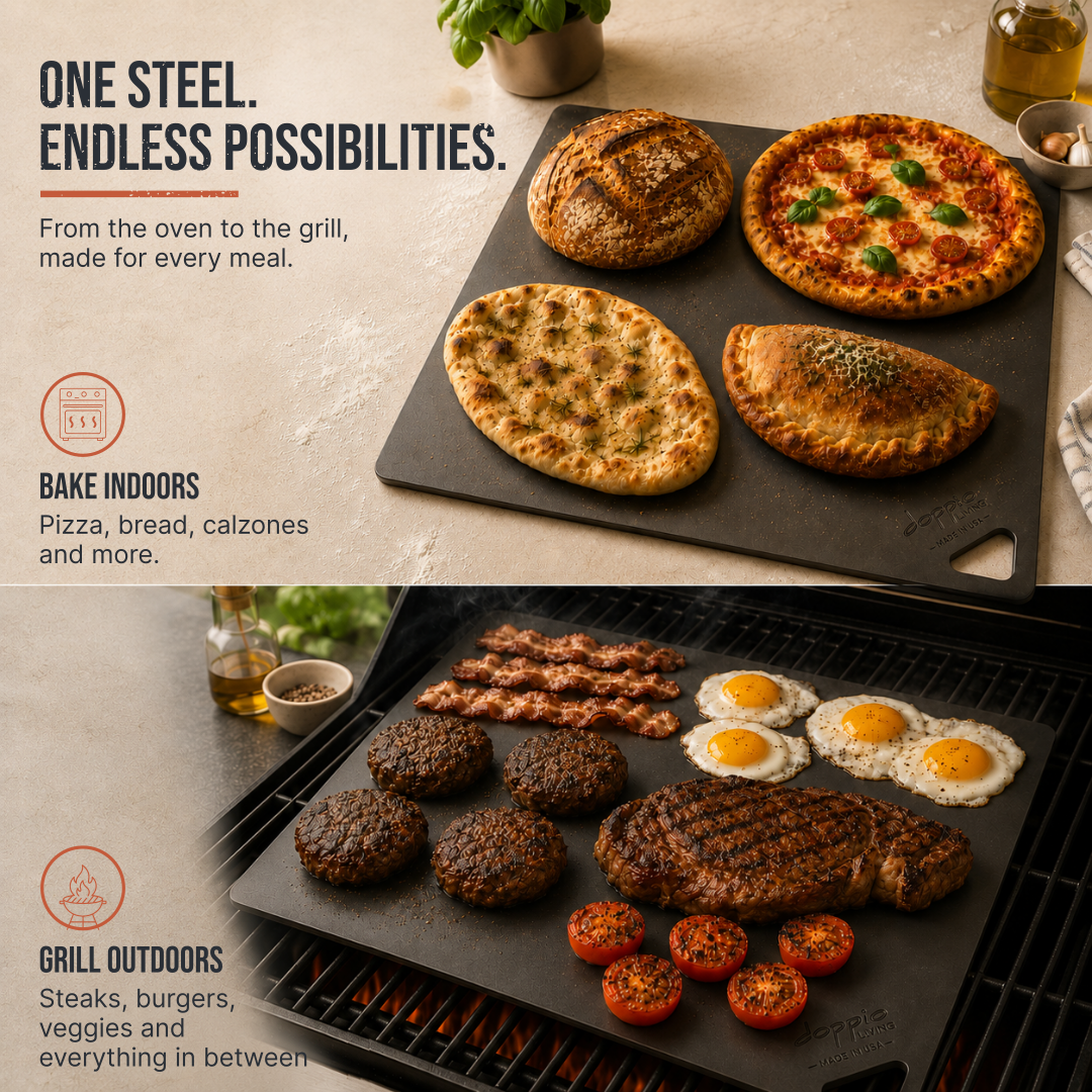 The endless possibilities of what you can cook on a carbon pizza steel