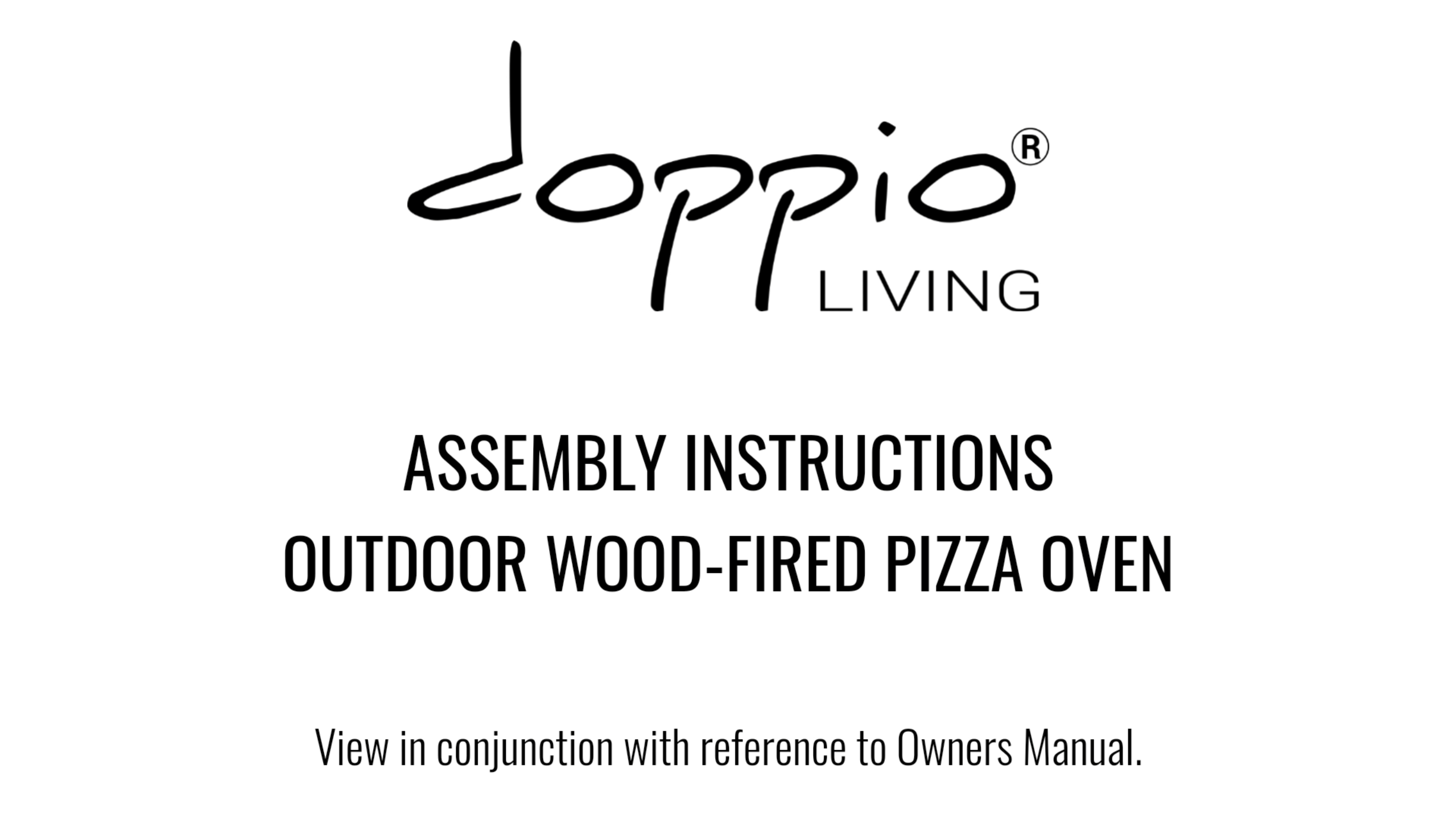 Load video: Assembly instructions for Woodfired Outdoor Pizza Oven